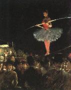 Jean-Louis Forain The Tightrope Walker oil painting on canvas